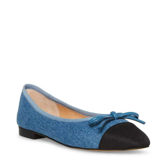 Womens Ellison Denim Multi Steve Madden Loafers and Flats