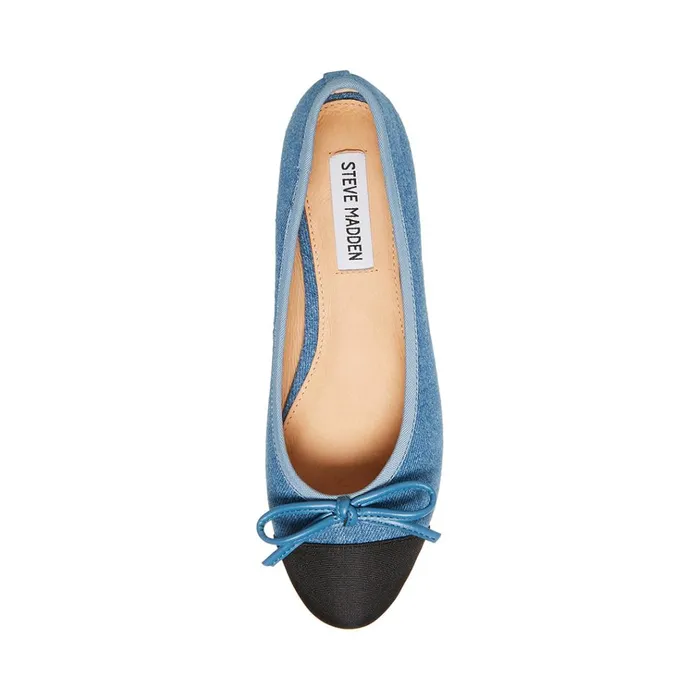 Womens Ellison Denim Multi Steve Madden Loafers and Flats