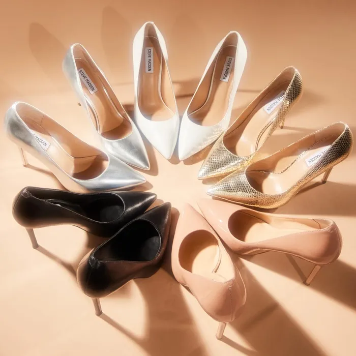 Womens Evelyn Silver Steve Madden Heels