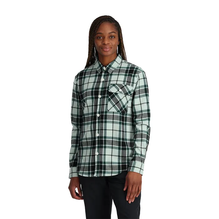 Womens Fab Flannel 8211 Wintergreen Spyder Tees 038 Tanks