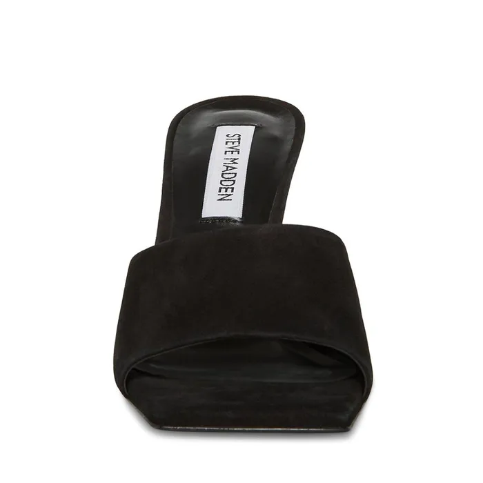 Womens Fairfax Black Nubuck Steve Madden Heels Womens Fairfax Black Nubuck Steve Madden Heels