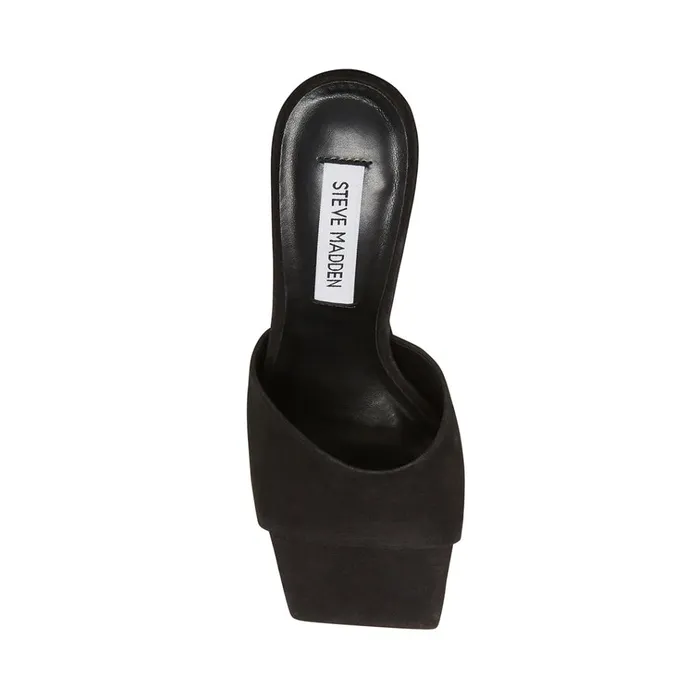 Womens Fairfax Black Nubuck Steve Madden Heels Womens Fairfax Black Nubuck Steve Madden Heels