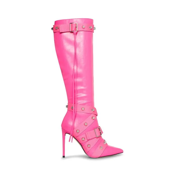 Womens Fink Hot Pink Steve Madden Boots and Booties