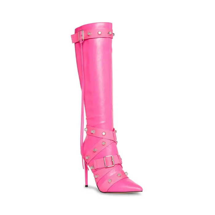 Womens Fink Hot Pink Steve Madden Boots and Booties