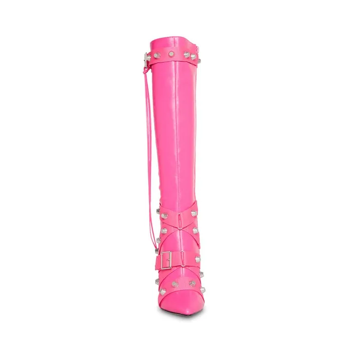 Womens Fink Hot Pink Steve Madden Boots and Booties