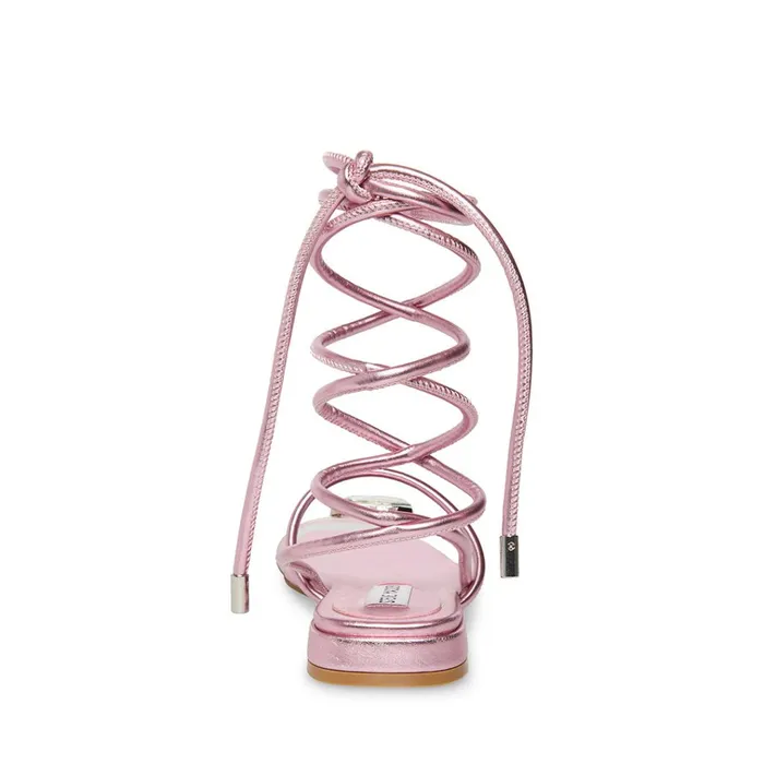 Womens Francina Pink Metallic Steve Madden Sandals