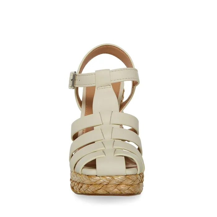 Womens Gallery Bone Leather Steve Madden Heels