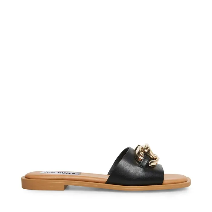 Womens Gene Black Steve Madden Sandals