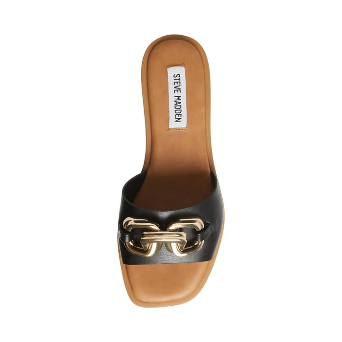 Womens Gene Black Steve Madden Sandals