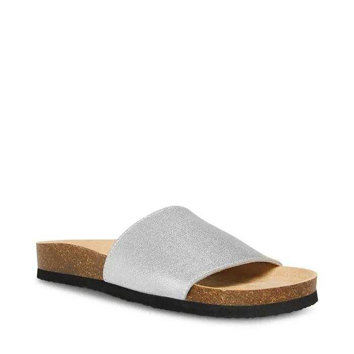 Womens Gravity Silver Steve Madden Sandals