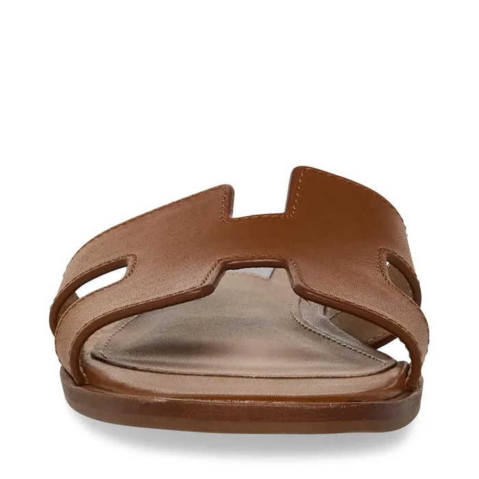 Womens Hadyn Cognac Leather Steve Madden Sandals
