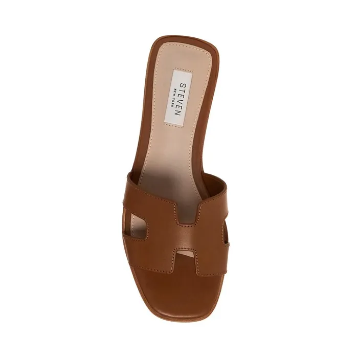 Womens Hadyn Cognac Leather Steve Madden Sandals