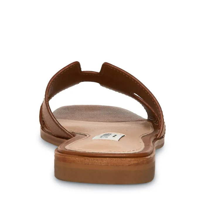 Womens Hadyn Cognac Leather Steve Madden Sandals