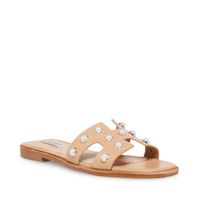 Womens HadynP Blush Leather Steve Madden Sandals