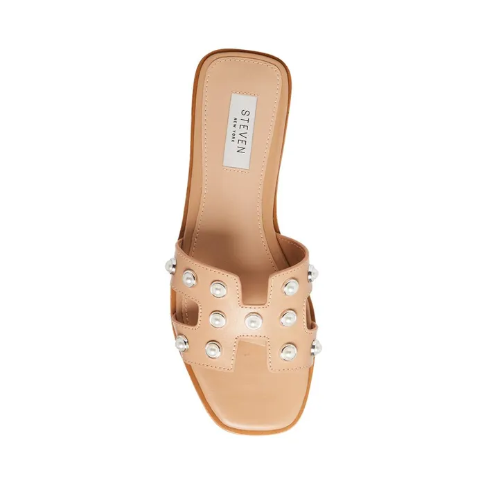 Womens HadynP Blush Leather Steve Madden Sandals