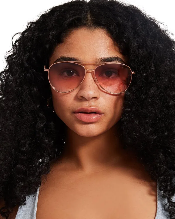 Womens Harlee Sunglasses Rose Gold Steve Madden Sunglasses