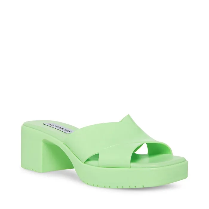 Womens Harley Green Steve Madden Sandals
