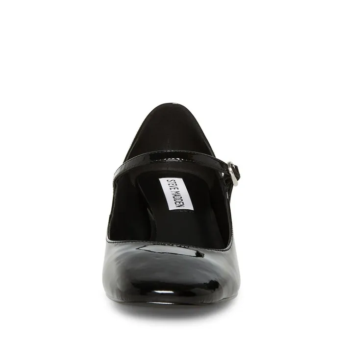 Womens Hawke Black Patent Steve Madden Heels