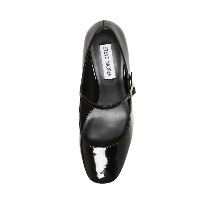 Womens Hawke Black Patent Steve Madden Heels
