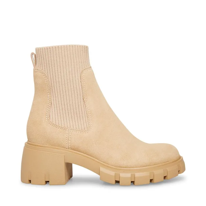 Womens Hutch Sand Suede Steve Madden Boots and Booties