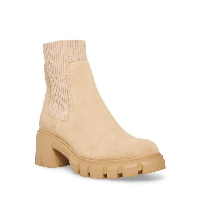 Womens Hutch Sand Suede Steve Madden Boots and Booties Womens Hutch Sand Suede Steve Madden Boots and Booties