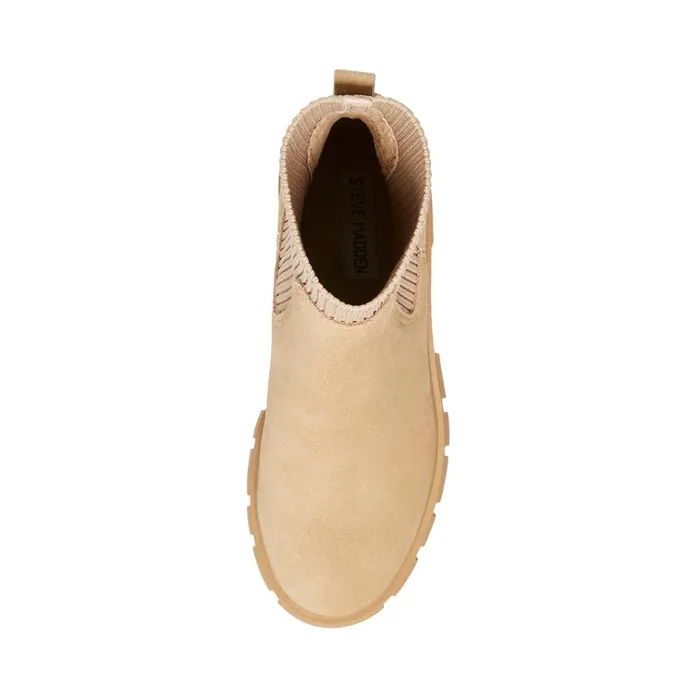 Womens Hutch Sand Suede Steve Madden Boots and Booties Womens Hutch Sand Suede Steve Madden Boots and Booties