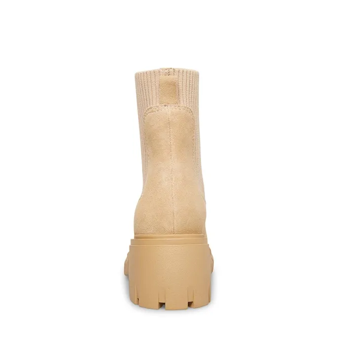 Womens Hutch Sand Suede Steve Madden Boots and Booties Womens Hutch Sand Suede Steve Madden Boots and Booties