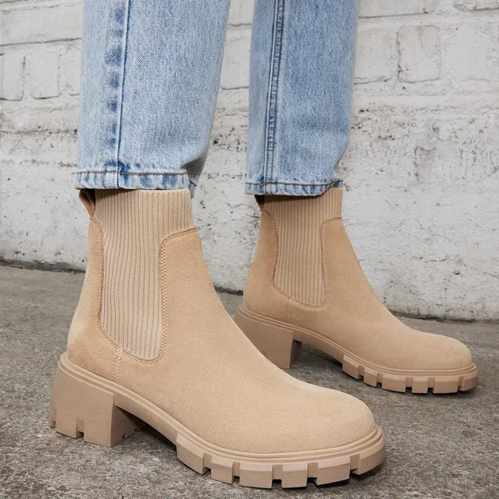 Womens Hutch Sand Suede Steve Madden Boots and Booties Womens Hutch Sand Suede Steve Madden Boots and Booties