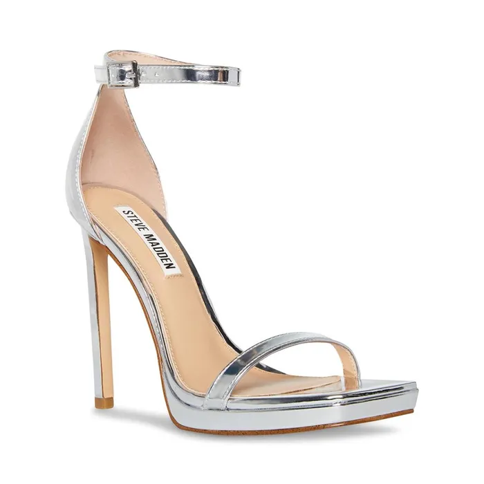 Womens Iridessa Silver Steve Madden Heels