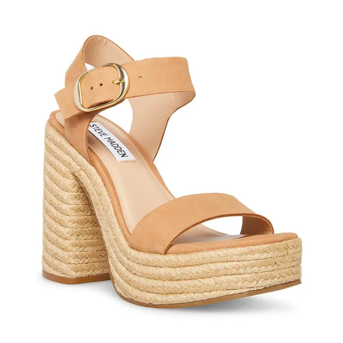 Womens Janice Tan Nubuck Steve Madden Heels