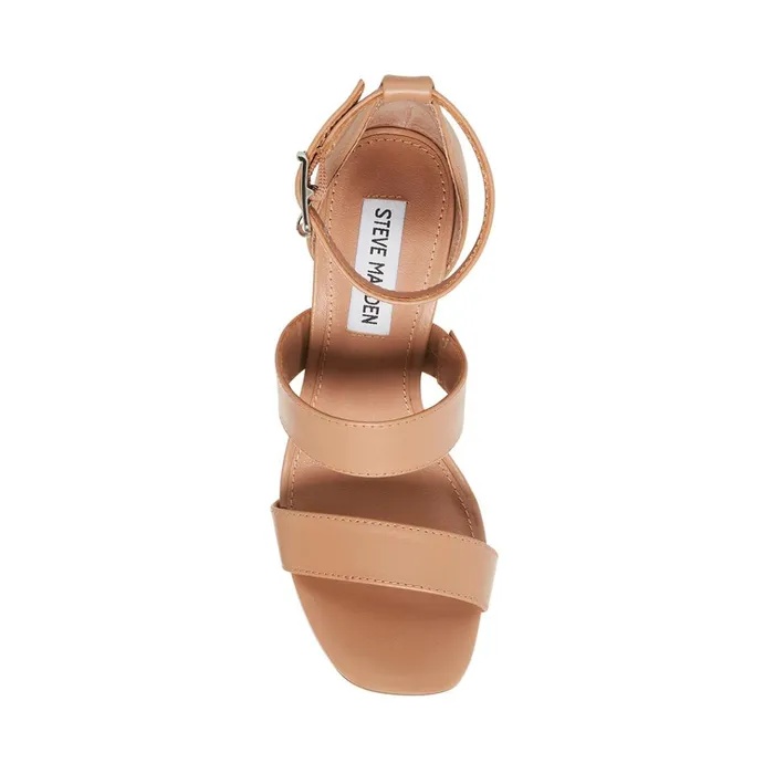 Womens Jelena Tan Leather Steve Madden Heels