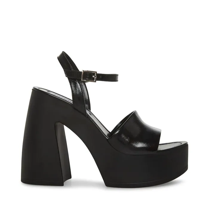 Womens Jordana Black Patent Steve Madden Heels