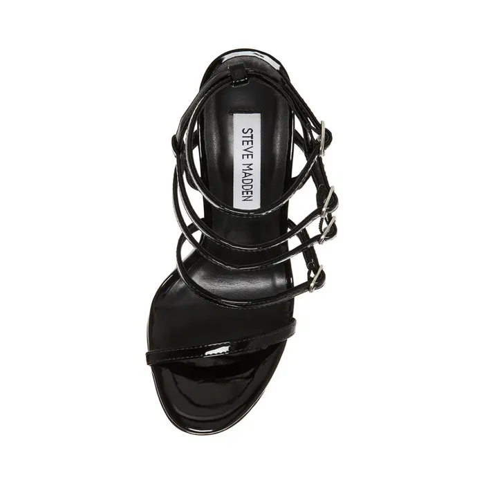 Womens Jubliant Black Patent Steve Madden Heels