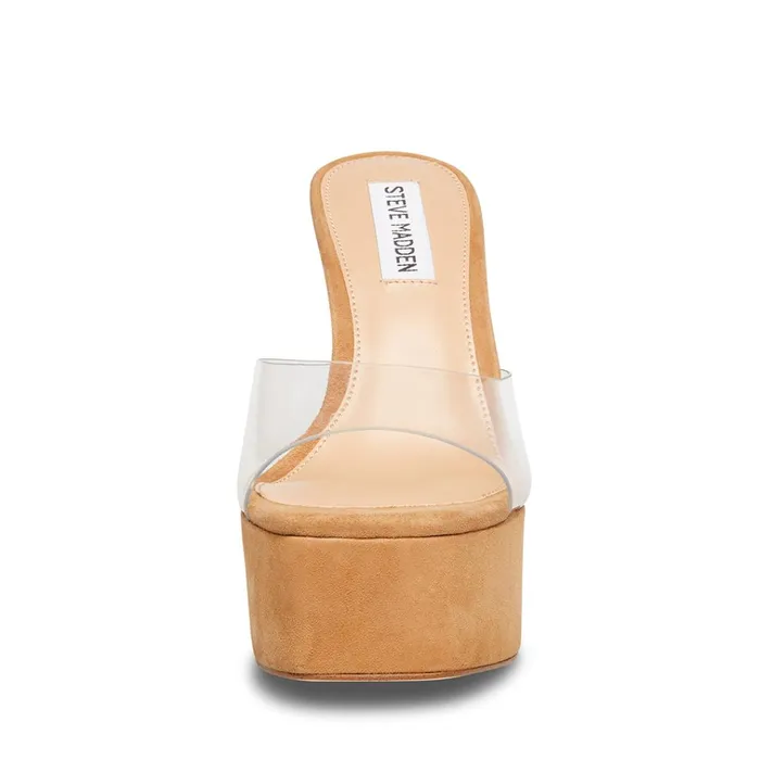 Womens Kacie Clear Steve Madden Heels