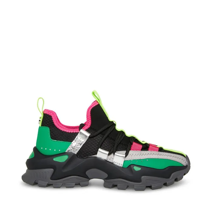 Womens Keegan Black Multi Steve Madden Sneakers