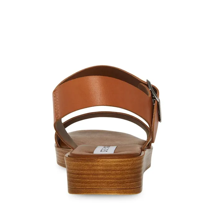 Womens Keenan Tan Leather Steve Madden Sandals
