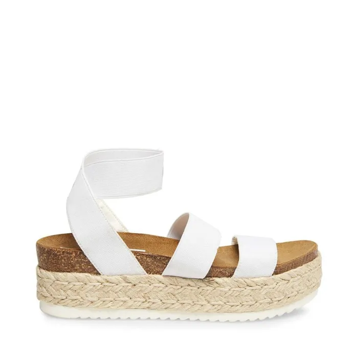 Womens Kimmie White Steve Madden Sandals