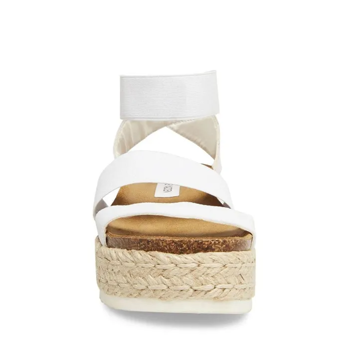 Womens Kimmie White Steve Madden Sandals