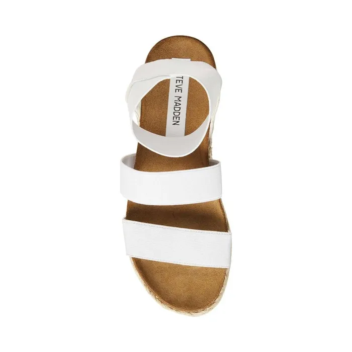 Womens Kimmie White Steve Madden Sandals