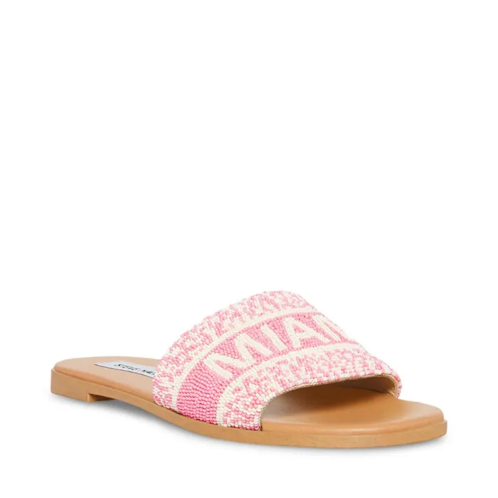 Womens KnoxB Pink Multi Steve Madden Sandals