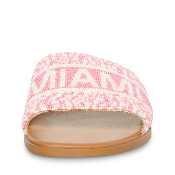 Womens KnoxB Pink Multi Steve Madden Sandals
