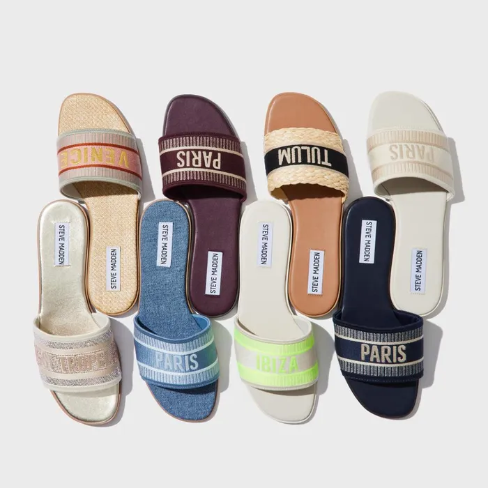 Womens Knox Bone Multi Steve Madden Sandals