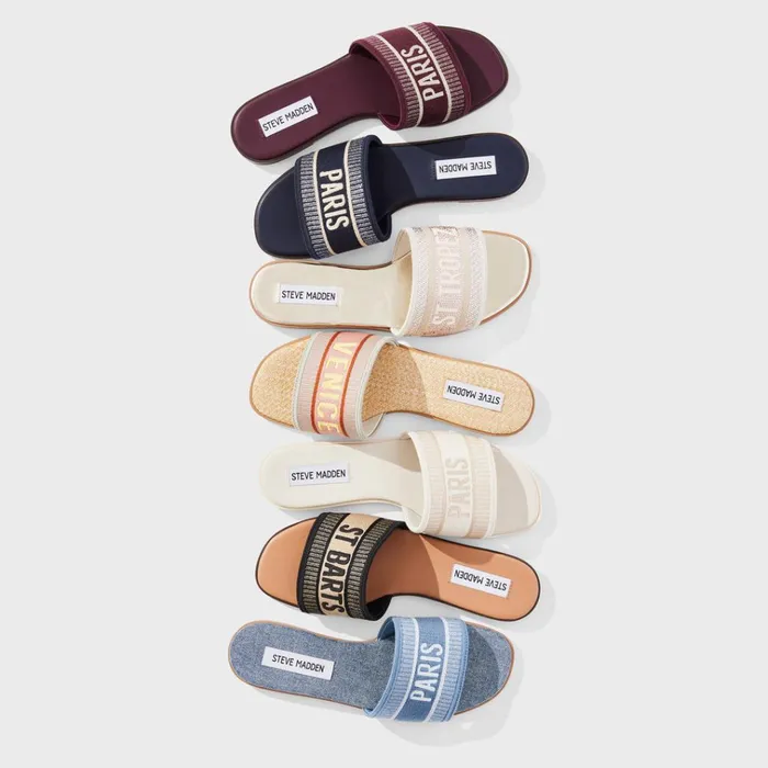 Womens Knox Denim Multi Steve Madden Sandals