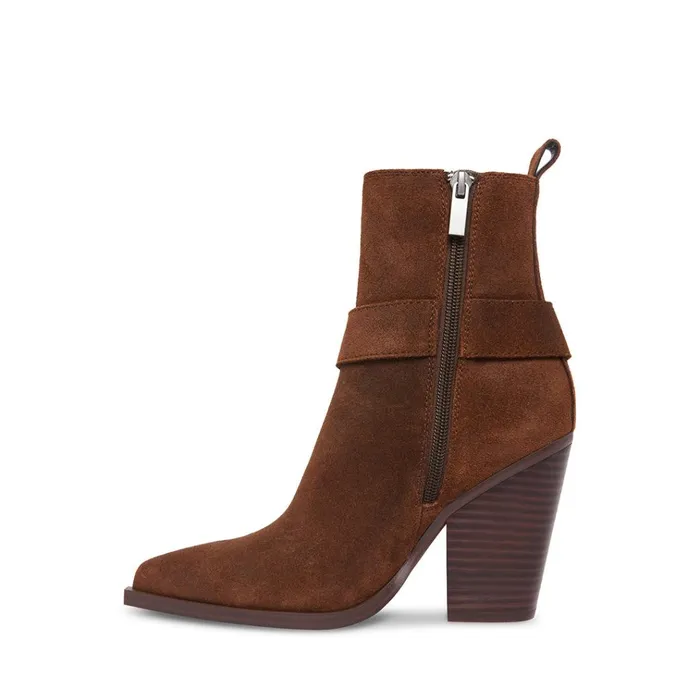 Womens Lakelynn Brown Suede Steve Madden Boots and Booties