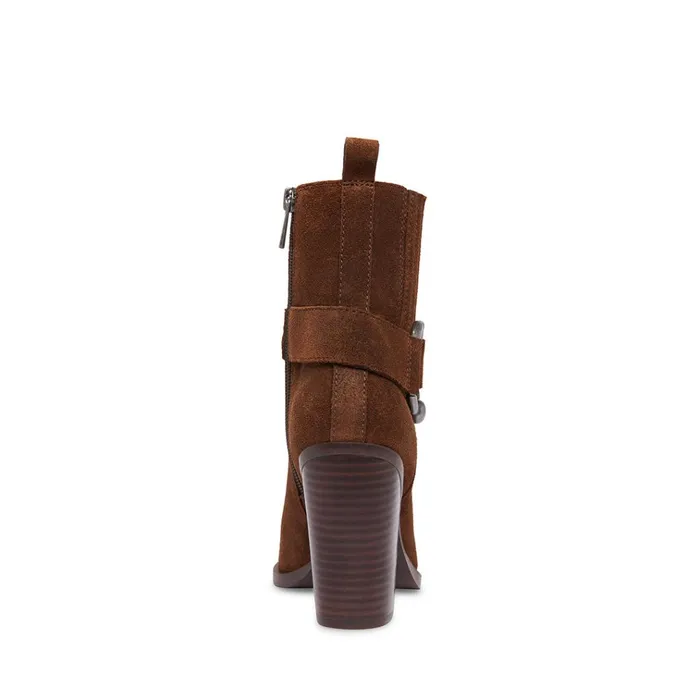 Womens Lakelynn Brown Suede Steve Madden Boots and Booties