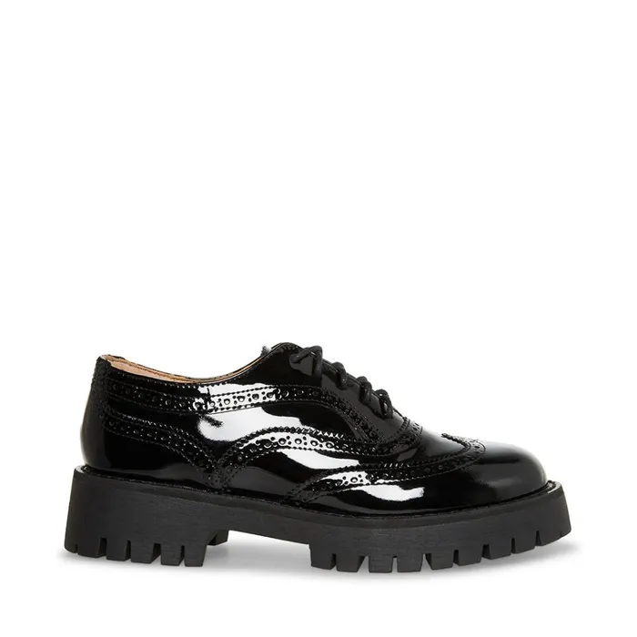 Womens Lance Black Patent Steve Madden Loafers and Flats