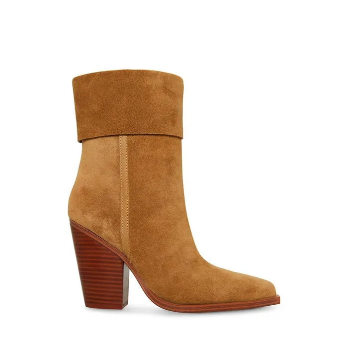 Womens Latasha Tan Suede Steve Madden Boots and Booties