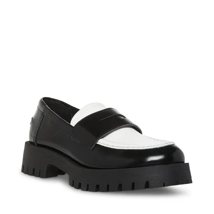 Womens Lawrence Black Multi Steve Madden Loafers and Flats