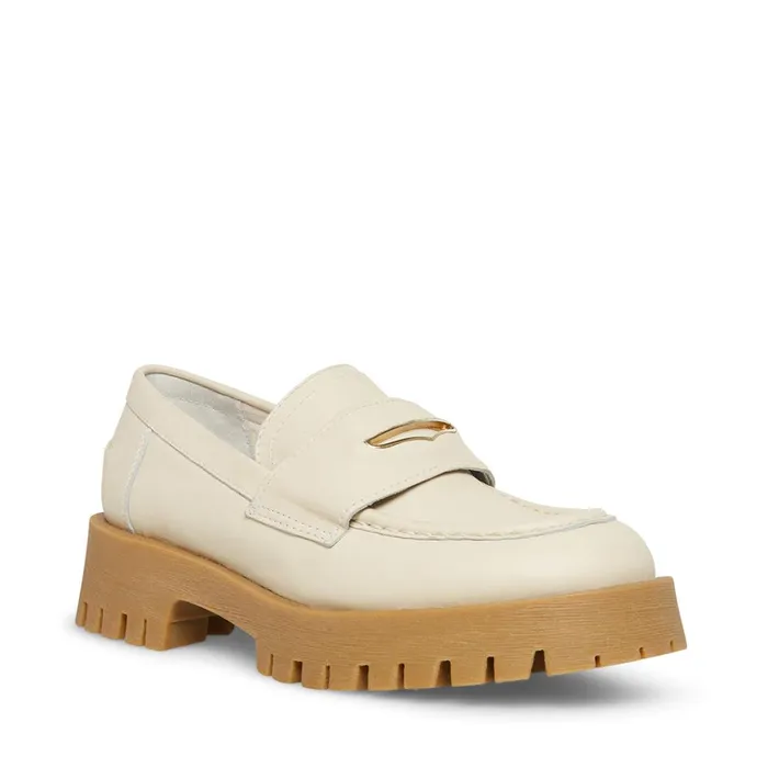 Womens Lawrence Bone Multi Steve Madden Loafers and Flats