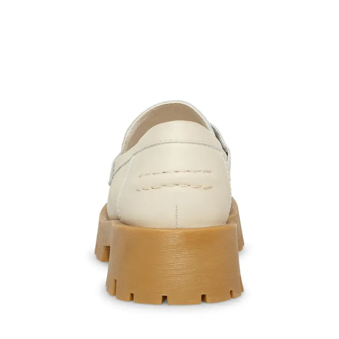 Womens Lawrence Bone Multi Steve Madden Loafers and Flats